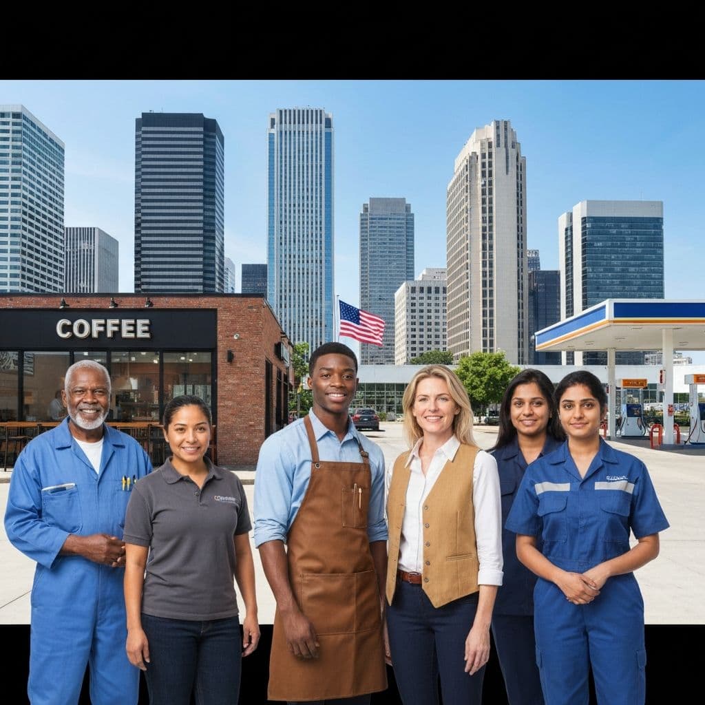 Workers using opnWork app